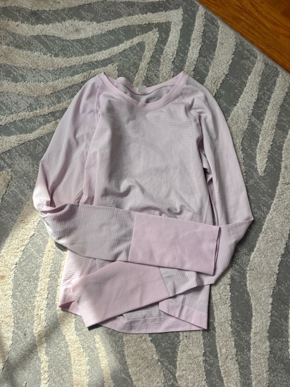 Lululemon light Pink Long Sleeve swiftly tech Top